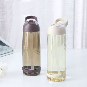 Outdoor Water Bottle with Straw