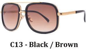 Lunettes de soleil rétro de haute qualité | Grand cadre pour hommes, lunettes de conduite carrées pour femmes, lunettes de soleil 12 couleurs Gafas, nouvelle mode 2019