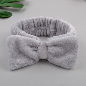 Wash Face Bow Hairbands For Women Girls
