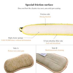 BEAR FAMILY 10pcs Household Magic Sponge Kitchen Cleaning Sponge Scrub Sponges for Dishwashing Bathroom Accessories