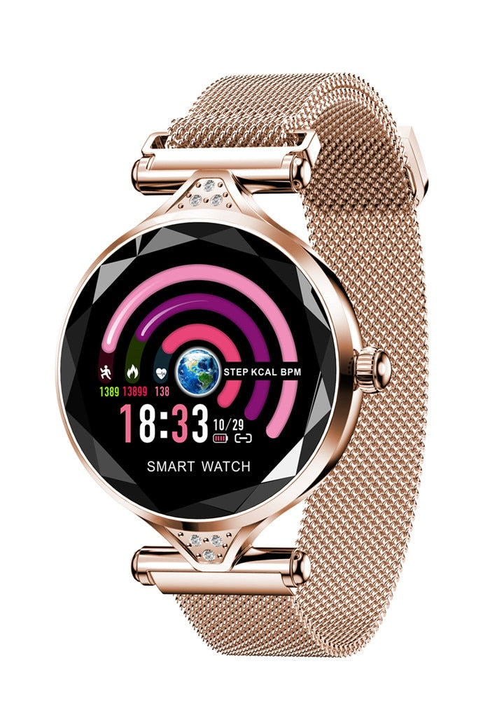 Lady Smart Watches Fashion Women Watch Heart Rate Monitor Fitness Tracker Women Smartwatch Bluetooth Waterproof Smart Bracelet