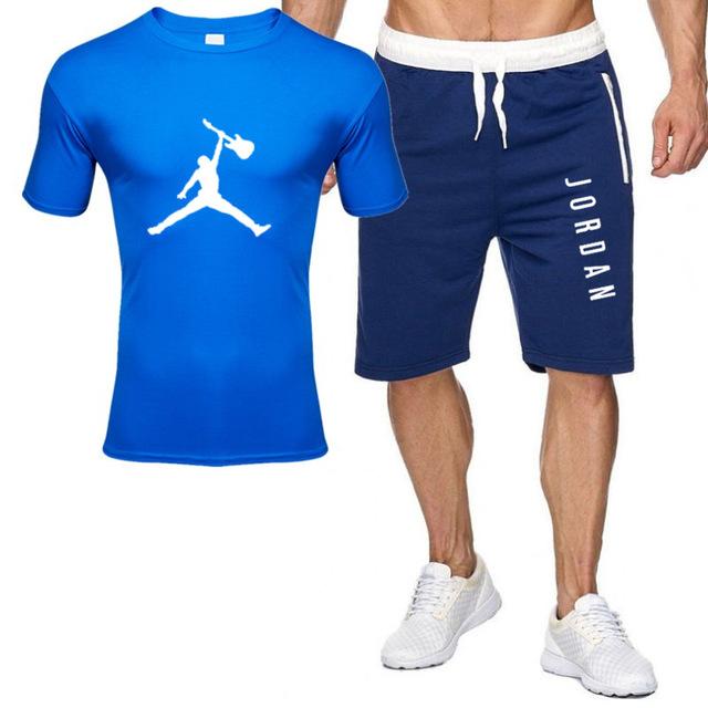 2piece set men outfits jordan 23 t-shirt shorts summer short set tracksuit men sport suit jogging sweatsuit basketball jersey