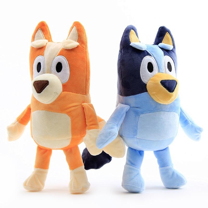 28cm Bluey Bingo peluche poupée jouets enfants garçons filles dessin animé Bluey famille papa maman Animal chien en peluche jouet pour enfants cadeaux d'anniversaire
