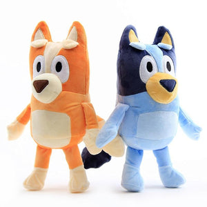 28cm Bluey Bingo peluche poupée jouets enfants garçons filles dessin animé Bluey famille papa maman Animal chien en peluche jouet pour enfants cadeaux d'anniversaire