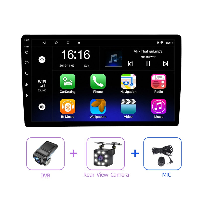 JMANCE 9 inch 2 din Multi-topic switching 2.5D Car Android 9.1 radio Multimedia Player for Nissan Toyota Honda Kia Chevrolet