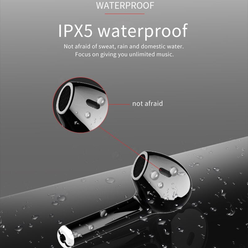 X10 V5.0 Bluetooth Auto Pairing Stereo Bass Earphone Wireless IPX5 Waterproof Touch Earbuds Headset Portable Strap Charge Case