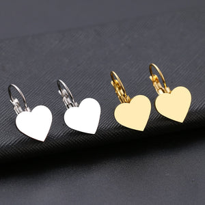 Fashion Earring World Map/Pineapple/Love Heart/Star Small Geometric Gift For Women Party Alentine's Day Stainless Steel Jewelry