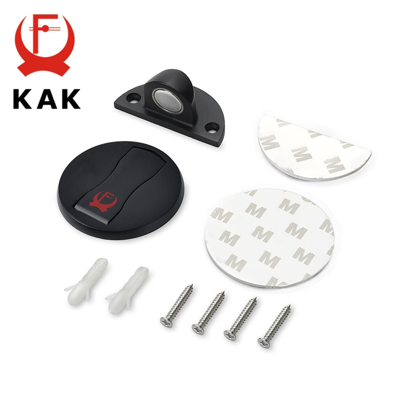 KAK-bouchon de porte en acier inoxydable 304 |, supports de porte cachés, attraper le sol, matériel de meuble de porte sans clou