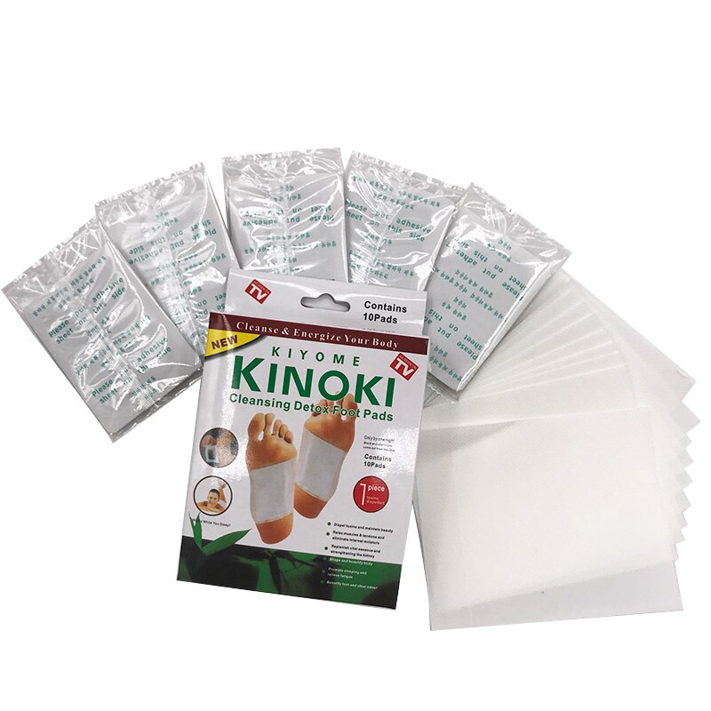 Kinoki 10pcs Pads+10pcs  Kinoki Detox Foot Patches Pads Body Toxins Feet Slimming Cleansing HerbalAdhesive Hot Foot Massager
