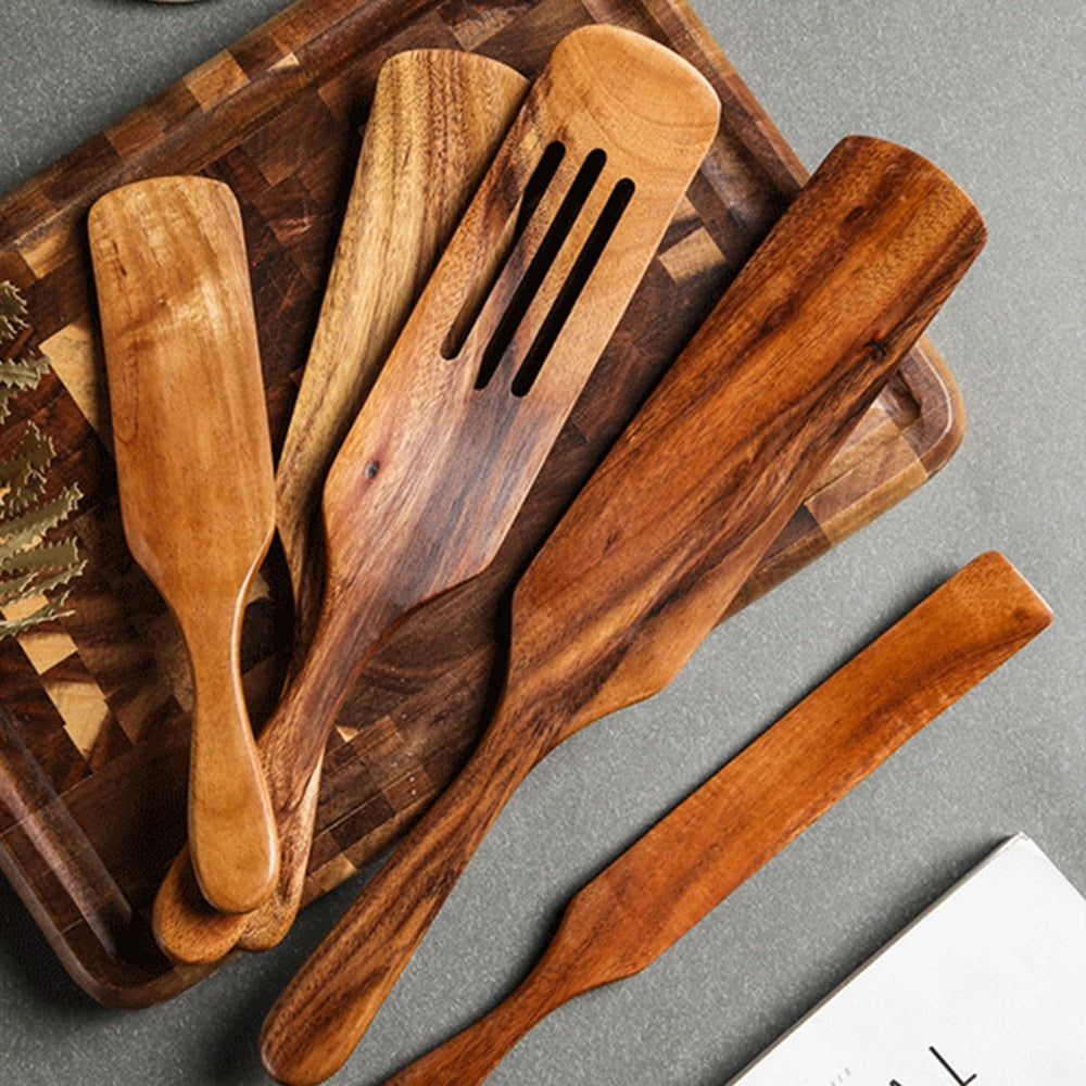 Wooden kitchen tool kit