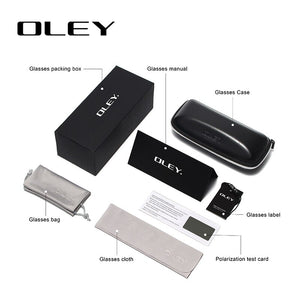 OLEY-lunettes de soleil polarisées en aluminium | Design Classic Pilot, lunettes à verres de changement de couleur pour hommes Oculos de sol accepter un logo personnalisé