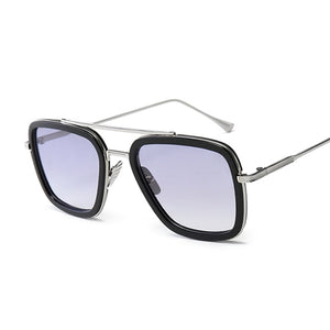 Lunettes de soleil Design de marque pour hommes | Lunettes de soleil Style de luxe Avengers Tony Stark Flight, lunettes de soleil rétro pour femmes, Oculos rétro hommes 3