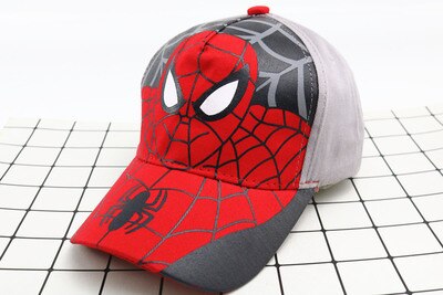 Anime Disney Marvel Frozen Mickey Mouse Kids Hat Boy Girl Travel Caps Spiderman Mickey Minnie Baby Caps Figure Gift Toys 2-8Y