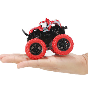 Mini inertiel tout-terrain véhicule Pullback enfants jouet voiture en plastique Friction cascadeur voiture Juguetes Carro enfants jouets pour garçons
