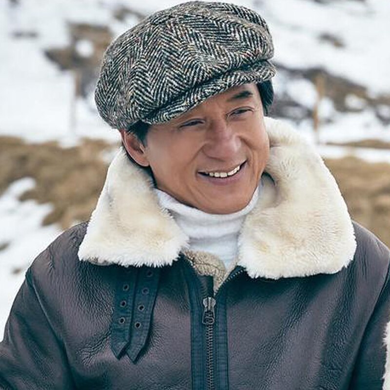 Wool Newsboy Caps Men Herringbone Flat Caps Gatsby Cap Woolen Golf Driving Hats Vintage Inspired Hat Winter Peaky Blinders
