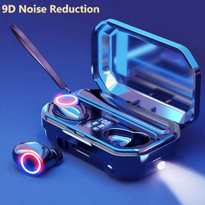 9D Noise Cancelling Wireless Headphones Bluetooth Sport Earphone Bluetooth 3300mah Touch Control Headphones Bluetooth Waterproof