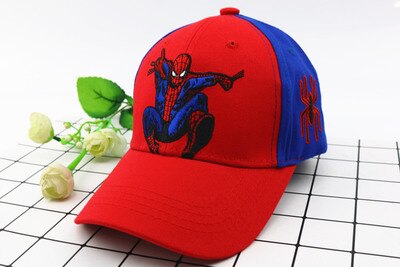 Anime Disney Marvel Frozen Mickey Mouse Kids Hat Boy Girl Travel Caps Spiderman Mickey Minnie Baby Caps Figure Gift Toys 2-8Y