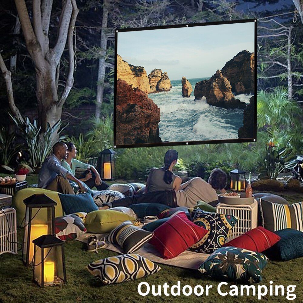 LEJIADA projecteur simple écran pliant portable maison extérieure KTV bureau 3d HD écran de projection écran de projection