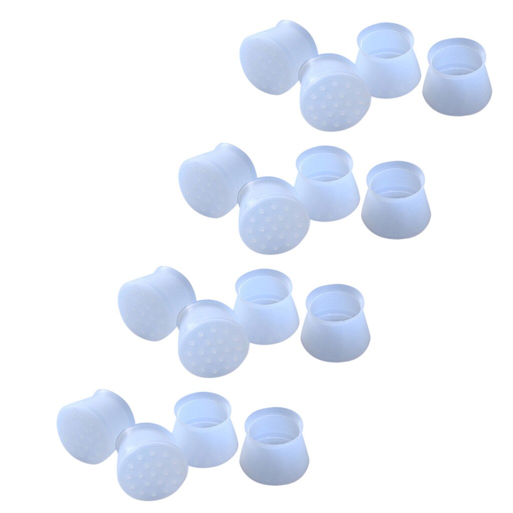 Couvre-pieds de Table en Silicone | 8-16 pièces, couvre-pieds de chaise de Table, antidérapant Protection du sol, coussinets de Protection du sol