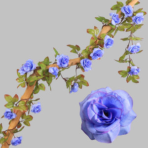 Artificial Flowers Rose 230cm length 16 to 69 flower Flowers for A Wedding Arch Flowers Garland Romantic Rose In Glass Dome