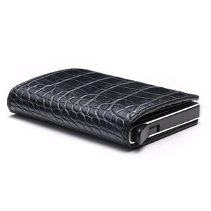 Aluminum Metal Credit Business Mini Card Wallet 2020 Dropshipping Man Women Smart Wallet Business Card Holder Hasp Rfid Wallet
