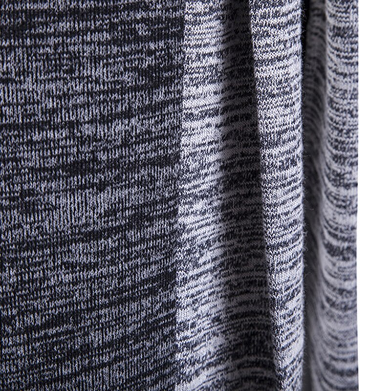 Retro Men Patchwork Long Sleeve Slim-Fit Knitted Sweater Cardigan Coat Outwear Jacket Loose Casual Windbreaker Coat Windbreaker