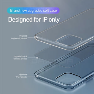 Luxury Clear Soft TPU Case For iPhone 11 Pro Max 7 8 6 6s Plus 7Plus 8Plus X XS MAX XR Transparent Phone Case For 5 5s SE 6sPlus