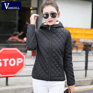 Vangull Women Hooded Jacket Casual Basic Warm Velvet Lamb Parka Coat 2020 Autumn Winter New Solid Light Soft Famale Outerwear