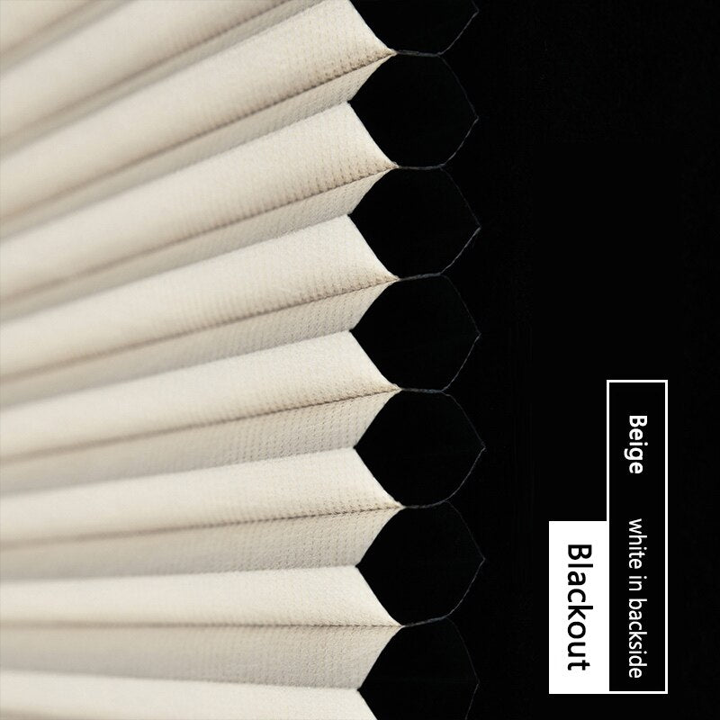 Made-to-Order Blackout Motorized Cellular Shades, Cordless Honeycomb blinds, Remote and Batteries Included