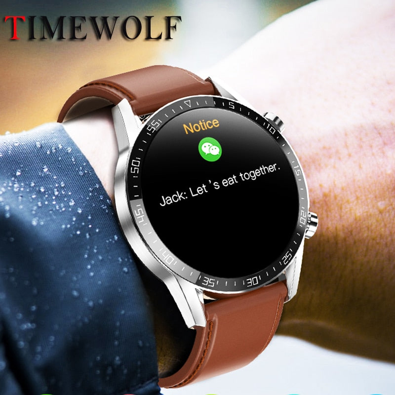 Timewolf Smart Watch Men Android 2020 IP68 Waterproof Smartwatch Men ECG Reloj Inteligente Smart Watch for Android Phone Iphone