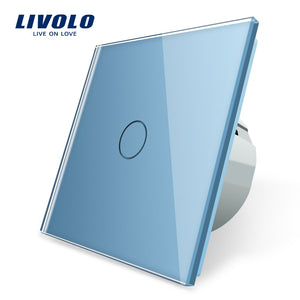 LIVOLO - Interrupteur tactile commutateur de lumière avec affichage LED, 1 Gang, 1 voie