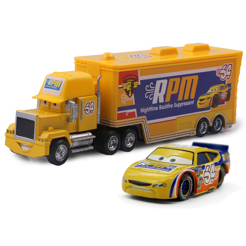 Disney Pixar Cars 2 3 Toys Lightning McQueen Jackson Storm Mack Uncle Truck 1:55 Diecast Model Car Toy Children Christmas Gift