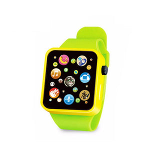 Nouveau 6 couleur multifonctionnel écran tactile simulé montre enfant en bas âge enfants en plastique montre numérique analogique montre intelligente éducation jouet