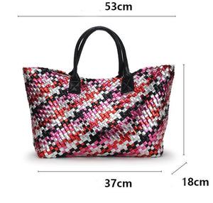 women's bag summer new tide single shoulder vegetable basket women casual bag luxury Totes Large Capacity leather Handbags big