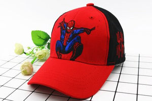 Anime Disney Marvel Frozen Mickey Mouse Kids Hat Boy Girl Travel Caps Spiderman Mickey Minnie Baby Caps Figure Gift Toys 2-8Y