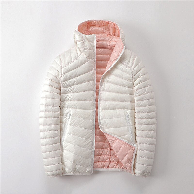 Down Jackets Coat Women Parka 2020 Autumn Winter Warm Coat Female Ultralight Thin Down Jacket Duck Long Sleeve Portable Outwear