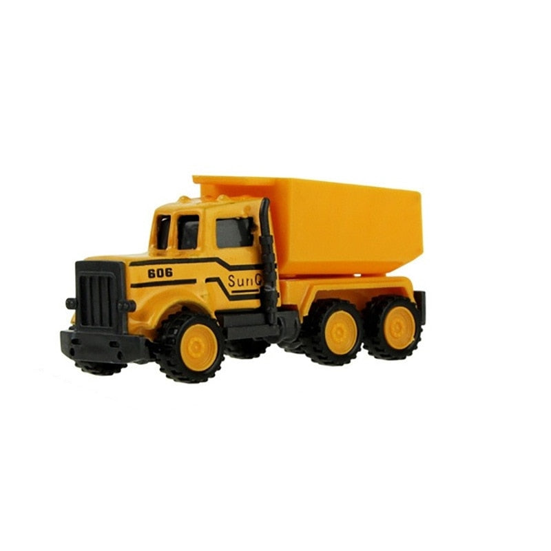 8 Styles Mini ingénierie alliage voiture tracteur jouet camion à benne basculante modèle classique jouet voitures pour enfants garçon cadeau