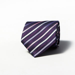 Luxury Fashion Striped Plaid Men's Tie Red Blue Grey Classic Neck Ties Leisure Business Wedding High Quality 8cm Silk Necktie