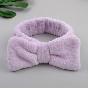 Wash Face Bow Hairbands For Women Girls
