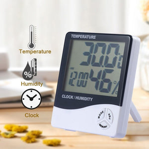 LED réveil température thermomètre bureau heure Date Led affichage projecteur calendrier affichage décoration de la maison horloge