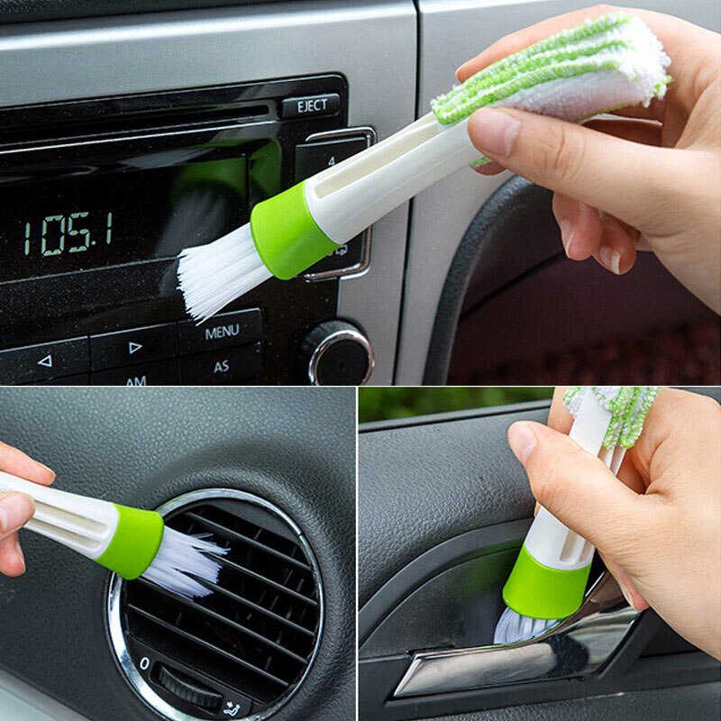 Useful Microfiber Window cleaning brush air Conditioner Duster cleaner with washable venetian blind blade cleaning cloth