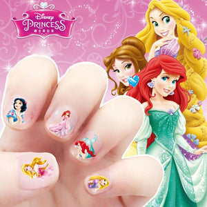 Frozen Princess elsa Anna Makeup Nail Stickers Toys Disney snow White Sophia Mickey Minnie kids Cartoon toys action figure dolls