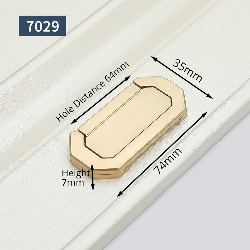 KAK European Style Vintage Gold Cabinet Pulls Solid Zinc Alloy Kitchen Cupboard Handle Drawer Knobs Furniture Handle Hardware