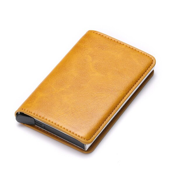 Aluminum Metal Credit Business Mini Card Wallet 2020 Dropshipping Man Women Smart Wallet Business Card Holder Hasp Rfid Wallet