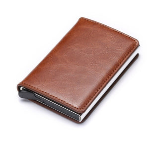 Aluminum Metal Credit Business Mini Card Wallet 2020 Dropshipping Man Women Smart Wallet Business Card Holder Hasp Rfid Wallet