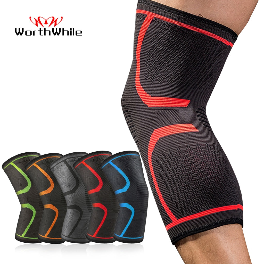 WorthWhil 1 PC Genouillères Élastiques En Nylon Sport Genouillères Équipement De Fitness Rotule Attelle en Cours D'exécution Basket-Ball Volley-Ball Soutien
