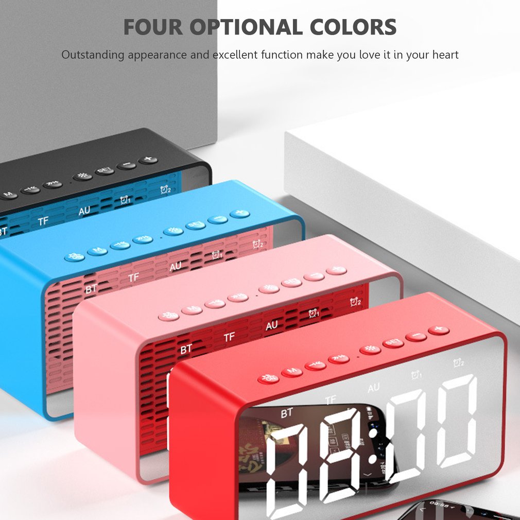 X9 BT501 BT506 Bluetooth Portable Mini Bass Wireless Mirror Remote Control Speaker Digital Music Sound Handfree FM Loudspeaker