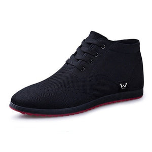 QFFAZ haut hommes chaussures respirant hommes chaussures décontractées à lacets baskets chaussures 2020 mode chaussures plates Zapatillas Hombre