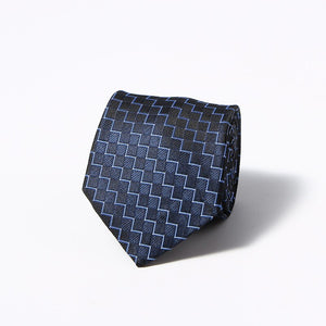Luxury Fashion Striped Plaid Men's Tie Red Blue Grey Classic Neck Ties Leisure Business Wedding High Quality 8cm Silk Necktie