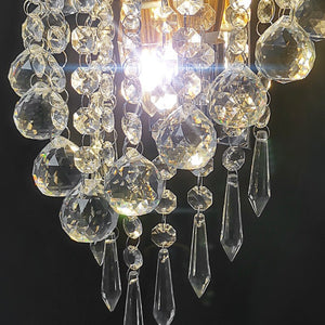 luces led E14 Modern Crystal Mirror Stainless Steel Wall Lights Lamps Sconce Fixtures Lights for Hallway Bedside Living Room